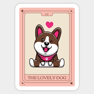 The lovely dog Sticker